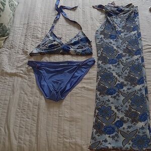 BECCA bikini set and cover-up pants